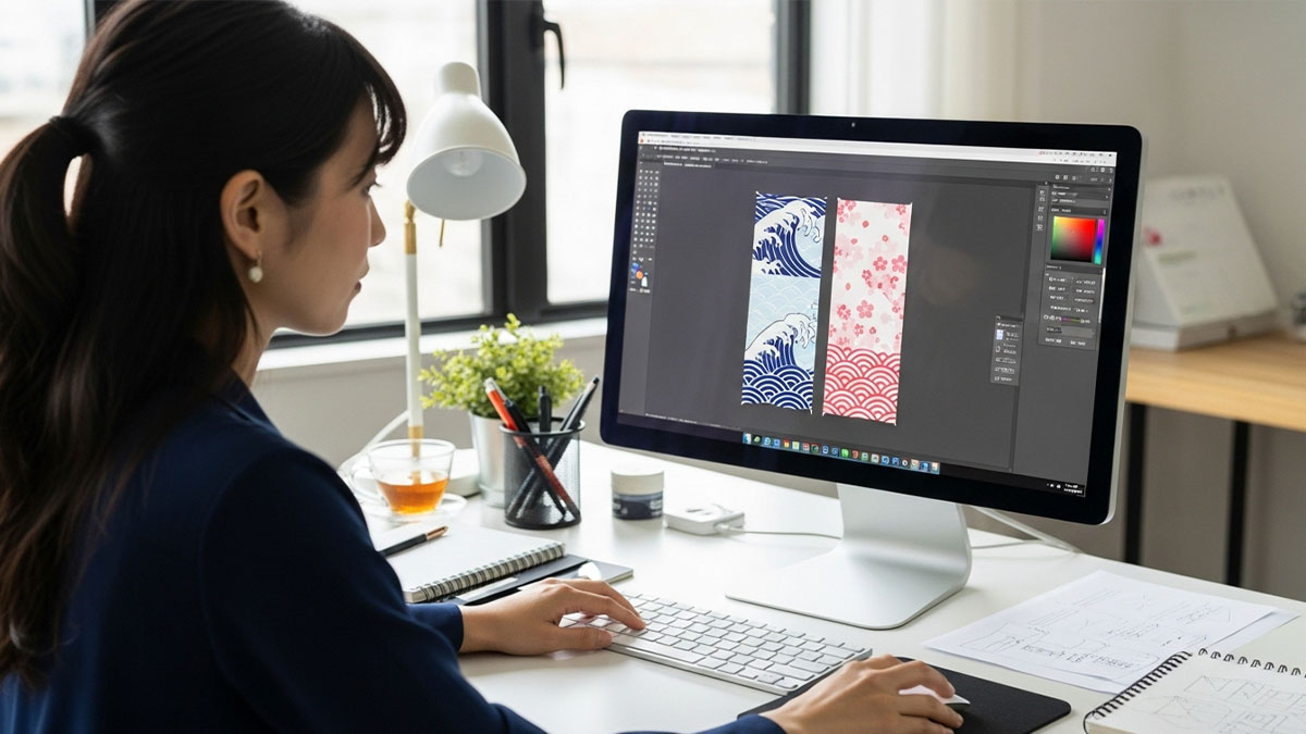 オリジナルデザインの手ぬぐいをデータ入稿する際のポイント
